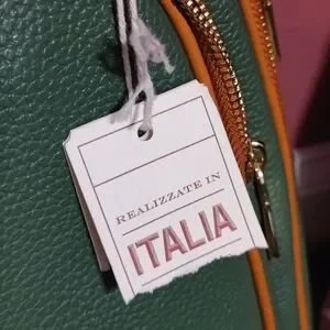 NWT Valentina Green and Orange Genuine Leather Mini Backpack Valentina | Bags | Nwt Valentina Green And Orange Genuine  main image 2